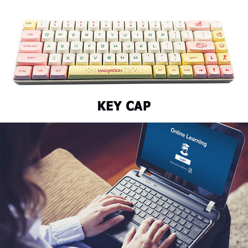 127pcs XDA Height Keycap Mechanical Keyboard Accessories Parts for MX Switches