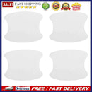 4pcs/set Carbon Fiber Car Door Handle Cup Protector Exterior Door Bowl Stic