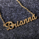 Unisex Customized Nameplate Chain Name Brianna Pendant Necklace Jewelry