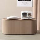 Wire Cable Storage Box Data Line Storage Charger Socket Organizer (Coffee) Newly