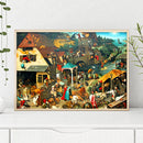 1000pcs DIY Bustling Downtown Paper Puzzle Educational Jigsaw Assembling To