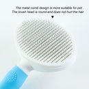 Cats Dogs Needle Comb Pet Float Hair Remover Epilation Hair Cleaning (Blue)