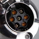 7 PIN ROUND MALE FEMALE METAL CARAVAN TRAILER PART BOAT