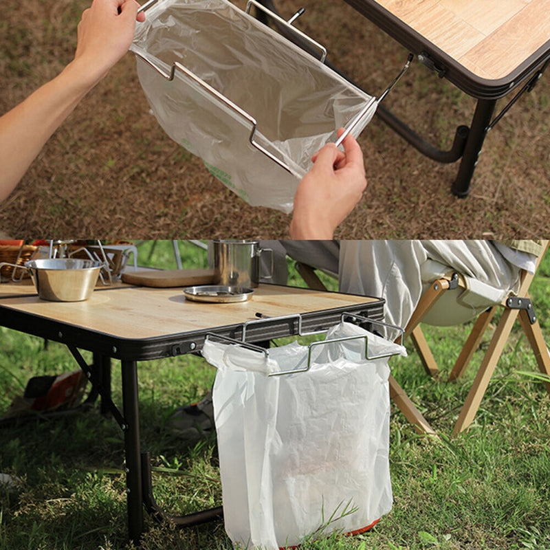 Picnic Table Portable Storage Net Shelf Kitchen Folding Hanging Barbecue Rack