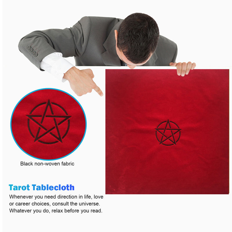 2pcs Tarots Tablecloth with Bags Altar Divination Astrology Board Game Supplies