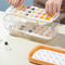 Ice Cube Tray with Lid Silicone Ice Maker Mold Bar Kitchen Tools (Yellow) Newly