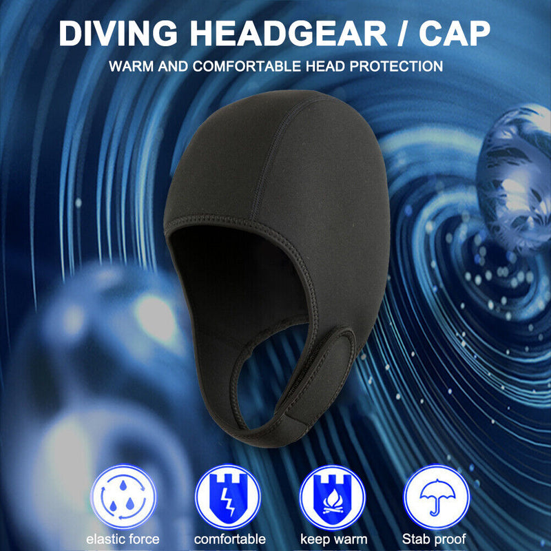 Neoprene Scuba Diving Hood Caps Swimming Kayaking Snorkeling Sailing Canoe
