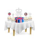 Jack Cake Toppers Queen Platinum Jubilee Hanging Flags Party Decorations Set
