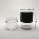 Sponge Puff Container Travel Powder Case Loose Powder Box Portable with Mirror