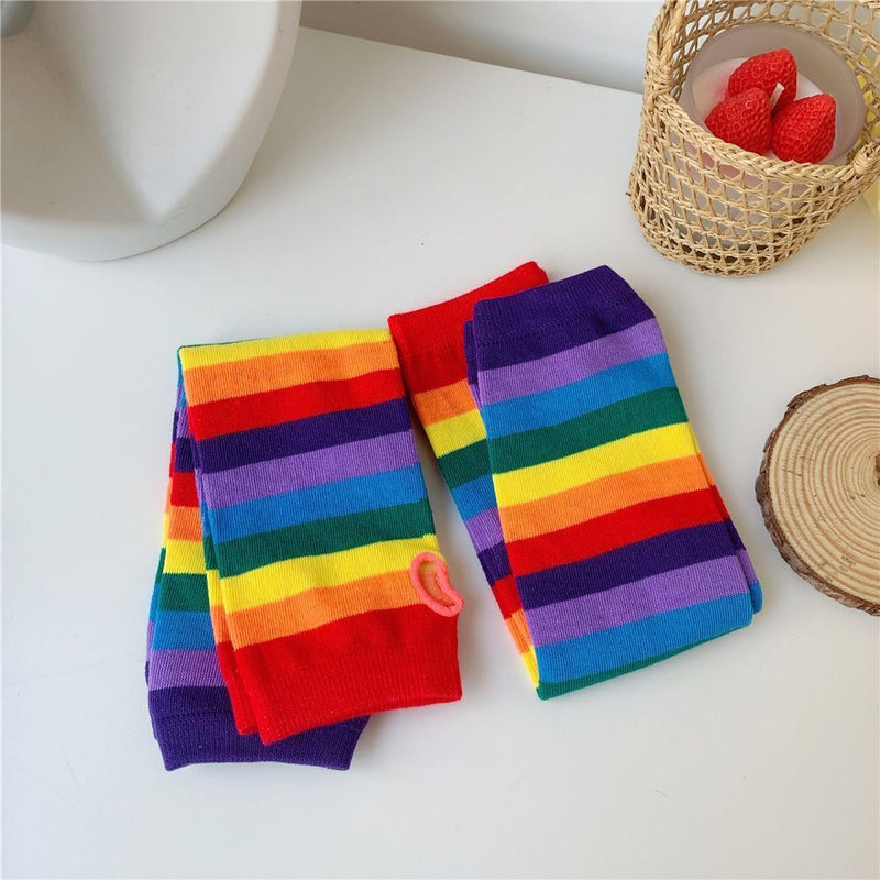 Winter Knitted Sunscreen Fingerless Arm Sleeve Warmer Halloween Costume Gloves
