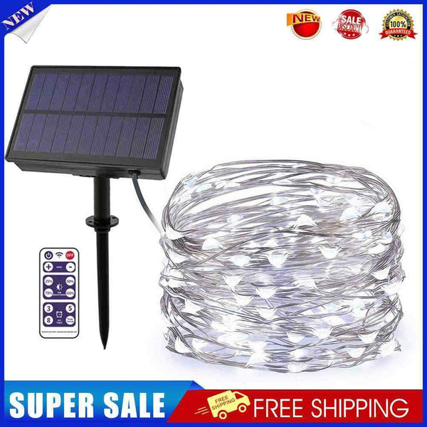 8 Modes Led Light Waterproof Wall Lamps for Outdoor Garden (white light-100