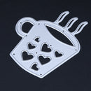 Love Cup DIY Cutting Dies Metal Stencils Scrapbook Craft