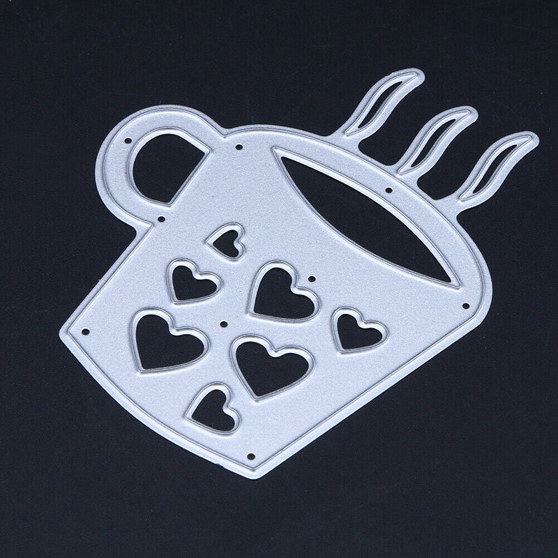 Love Cup DIY Cutting Dies Metal Stencils Scrapbook Craft