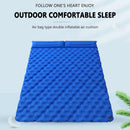 Waterproof Sleep Inflatable Double Mattress Camping Cushion (Sapphire Blue)