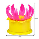 Chinese Baozi Pastry Pie Stuffed Bun Maker Mold DIY Kitchen Tool (Yellow L)