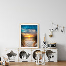 Full Embroidery Printed 3 Strand 11CT Sunset by Sea Kit Stamped DIY Cross Stitch