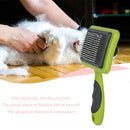 Pet Needle Comb Steel Pet Loose Hair Remover Brush Auto Epilation (Green) Newly