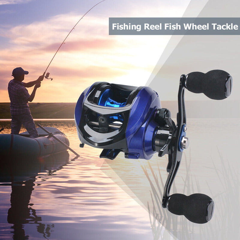 Right Hand Baitcasting Reel 17+1 High Speed Gear Ratio 7.2:1 Fishing Reel