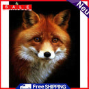Oil Paint By Numbers Fox Frameless Picture Craft Kit for Bedroom Living Room