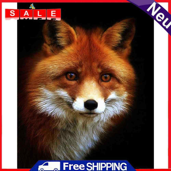 Oil Paint By Numbers Fox Frameless Picture Craft Kit for Bedroom Living Room