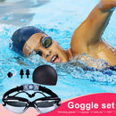 #A HD Anti-fog Swimming Diving Glasses Kits Anti Slip Eyewear Underwater Equipme