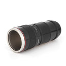400mL Camera Lens Shaped Insulated Cups Stainless Steel Coffee Tea Mug with Lid