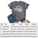 Independence Day Baseball Day Tea T-Shirt (Grey M)