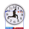 Silly Wall Clocks Non-Ticking Wall Clocks Easy to Install Watch (White)