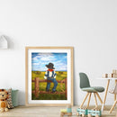 5D Diamond Painting DIY Cowboy Kid Full Round Drill Rhinestone Kit