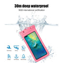 Waterproof Swimming Underwater Mobile Phone Protective Pouch Bag (Pink)