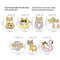 Dripping Oil Cartoon Badge Dog Enamel Pins Brooch Corgi's Happy Life