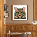 Cat Animal Series DIY Diamond Painting Kits Full Round Drill 30x30cm (A2281)