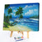 Summer Beach Oil Paint By Numbers Kits DIY Handpainted on Canvas Wall Art