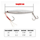 Sinking Jig Bait Lead Casting Metal Fishing Lure double hook Spinning Baits