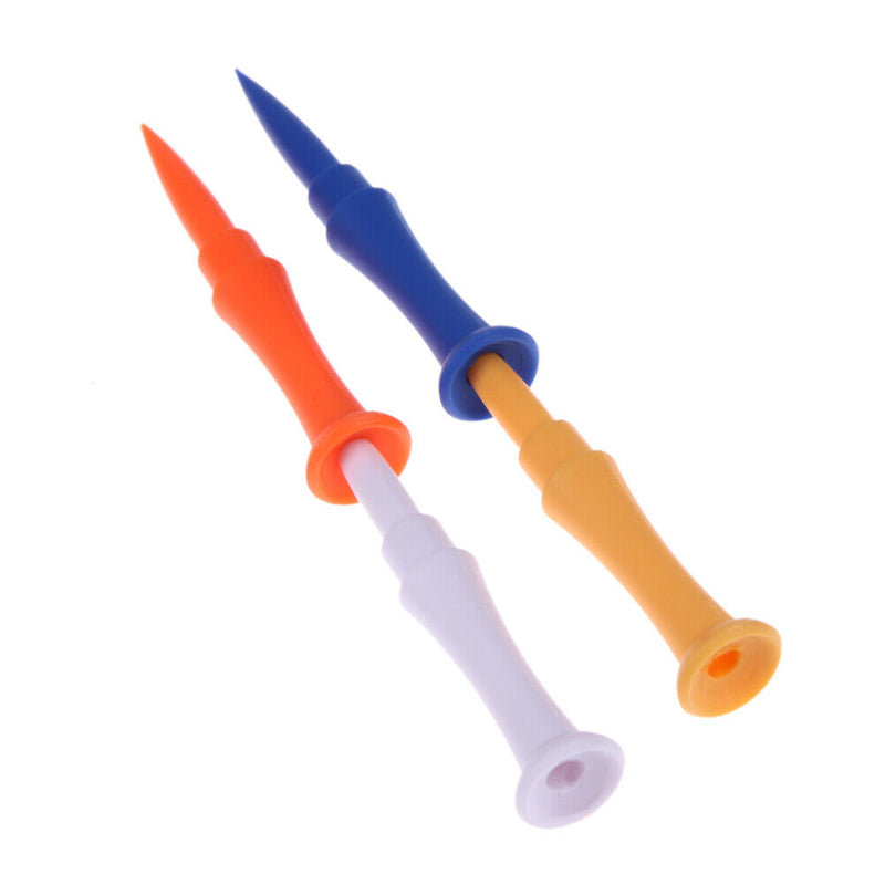 50 GOLF TEES - 2 3/4" LONG WOOD-ASST COLORS GOLF-TEES