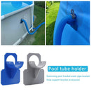Pool Pipe Fixing Holder for Intex Above Ground Pool 30-38mm Hose (Blue)