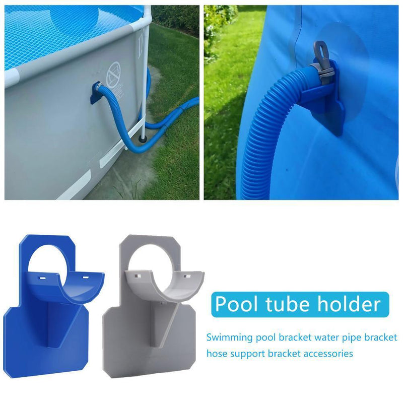 Pool Pipe Fixing Holder for Intex Above Ground Pool 30-38mm Hose (Blue)
