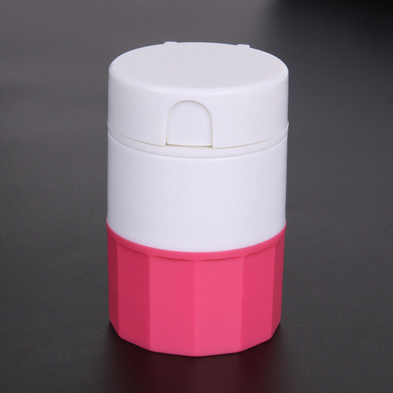 Medicine Cracker Cutter Grinding Pill Box Cutting Tablets Box(Red)