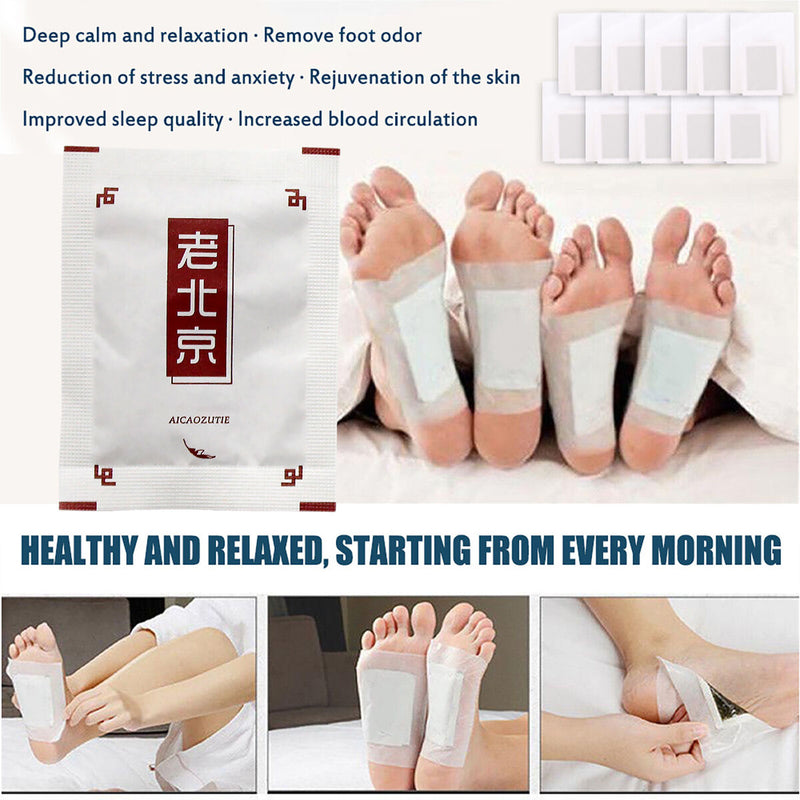 Foot Pads 60 Piece Adhesive Sheets Foot Patch for Relief Stress Better Sleep
