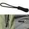1pcs Schwarz Reißverschlußanhänger Puller Kabel Reißverschlusszipper, E9S6 A6F5