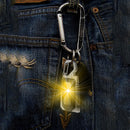 COB LED Mini Keychain Flashlight Torch 7 Modes Waterproof Camping Survival Light