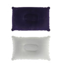 Car Bed Home Inflatable Air Pillow Flocking Cushion Hiking Camping Rest Square