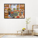Mosaic DIY 5D Full Round Drill Picture Cake Room Diamond Painting Set Ornam
