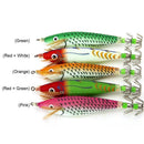 8cm Luminous Wood Shrimp Bait with Squid Jigs Hook Fishing Lures (Pink)