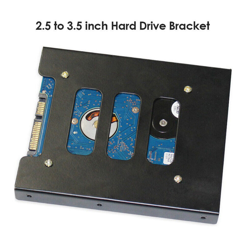 1x 2.5 inch to 3.5 inch SSD HDD Mounting Adapter Hard Drive Holder Bracket Newly
