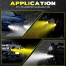 Adjustable 60W Bifocal Motorbike LED Headlight Motorcycle Spotlight (2pcs)