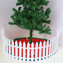 Plastic White PVC Christmas Tree Fence Decorative Barrier Garden Guardrail