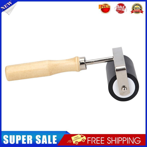 Hard Rubber Roller Wooden Handle Printing Ink Brayer Artists Art Tool (M)