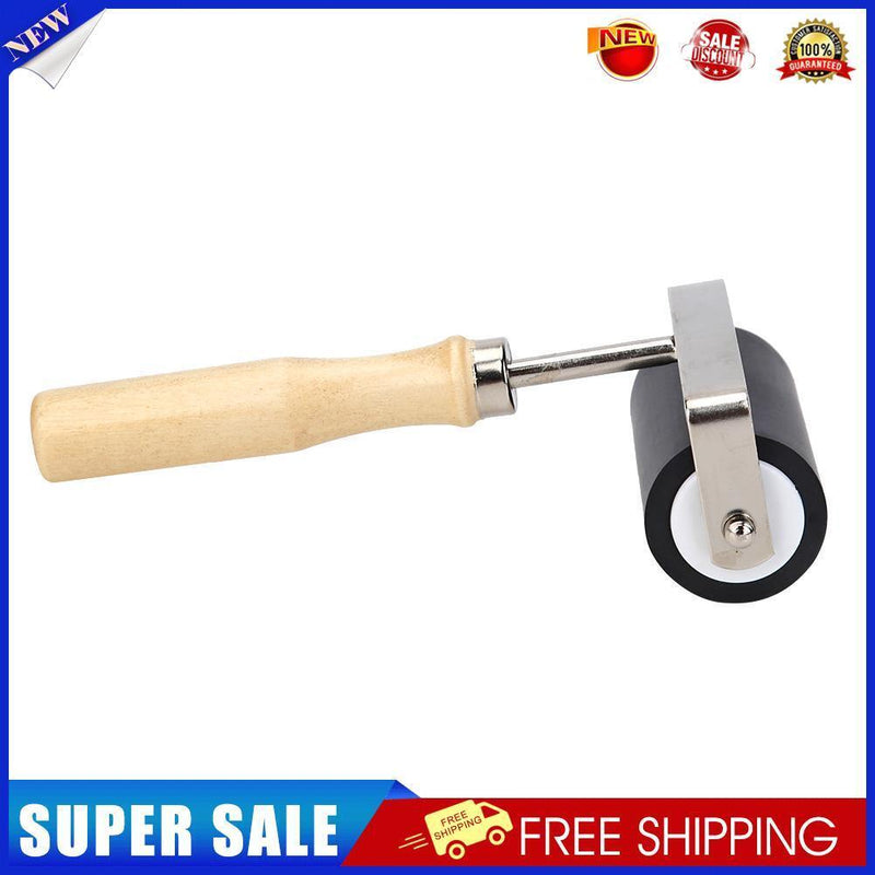 Hard Rubber Roller Wooden Handle Printing Ink Brayer Artists Art Tool (M)
