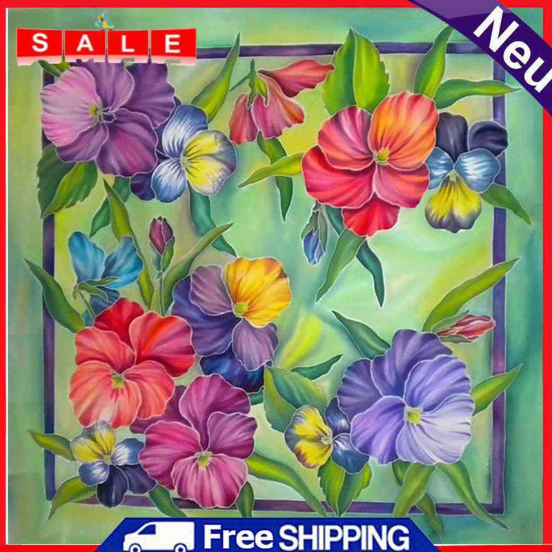 30x30cm 5D DIY Full Round Drill Diamond Painting Flower Plant for Home Decor